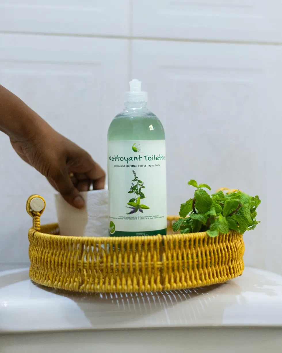 Clean Spot — Nettoyant Toilette panier raphia menthe